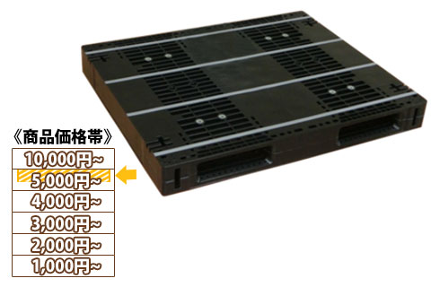 プラスチックパレット　AZTR-1210-2FFWE-RR